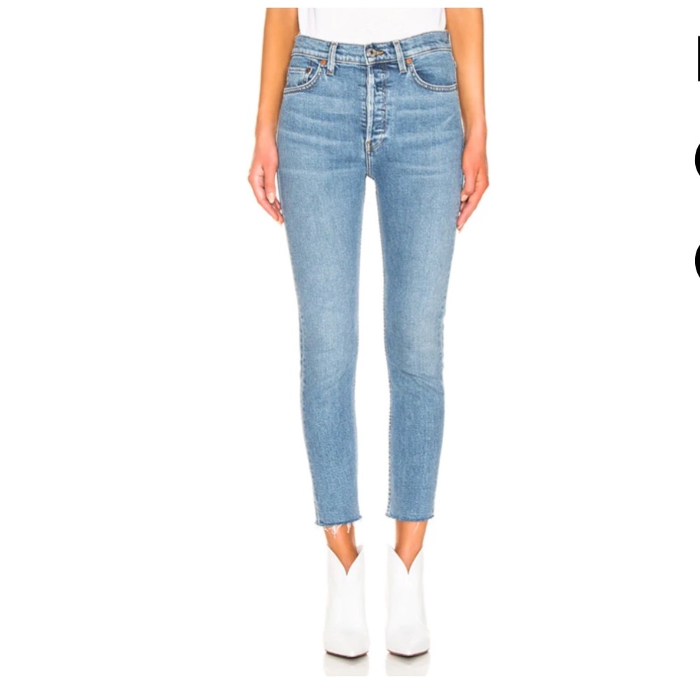RE/DONE Originals High Rise Ankle Crop